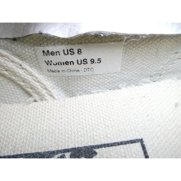 Vans Pink Black White Print Canvas Slip-On Shoes Women's 9.5/Men's 8 - Picture 14 of 15